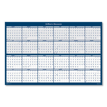 House of Doolittle™ Reversible-erasable 2 Year Wall Calendar, 24 X 37, Light Blue-blue-white Sheets, 24-month (jan To Dec): 2022 To 2023 freeshipping - TVN Wholesale